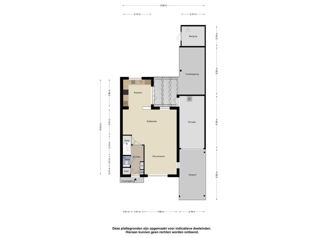 Bekijk plattegrond van Begane Grond van Berkendonk 85