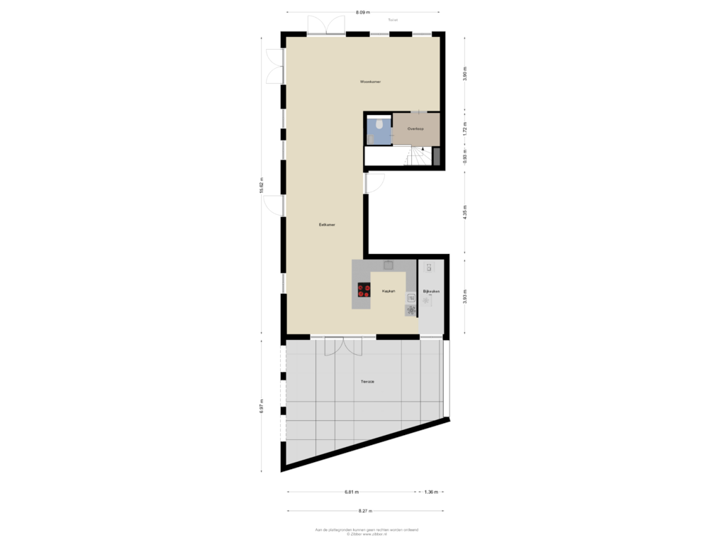 View floorplan of Eerste Verdieping of Geldropseweg 161