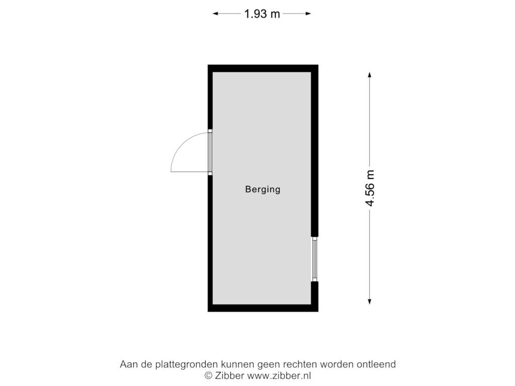 View floorplan of Berging of Geldropseweg 161