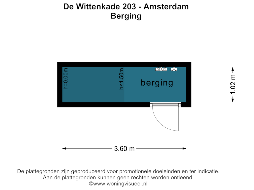 Bekijk plattegrond van BERGING van De Wittenkade 203