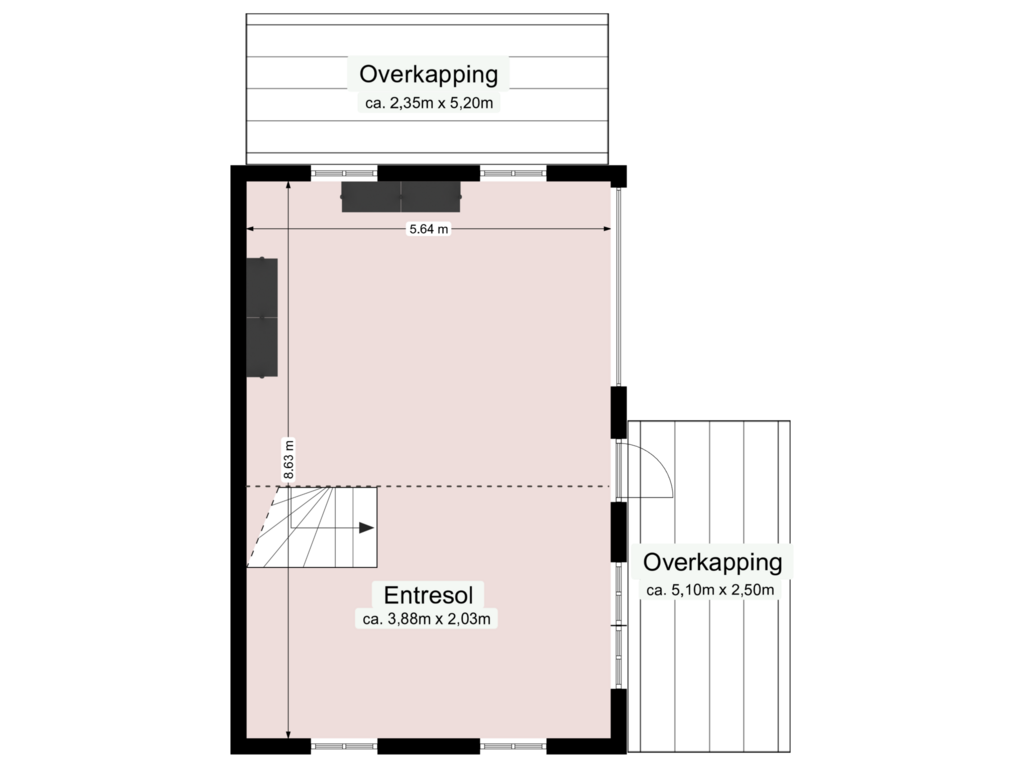 View floorplan of Schuur of Vuurtorenweg 99