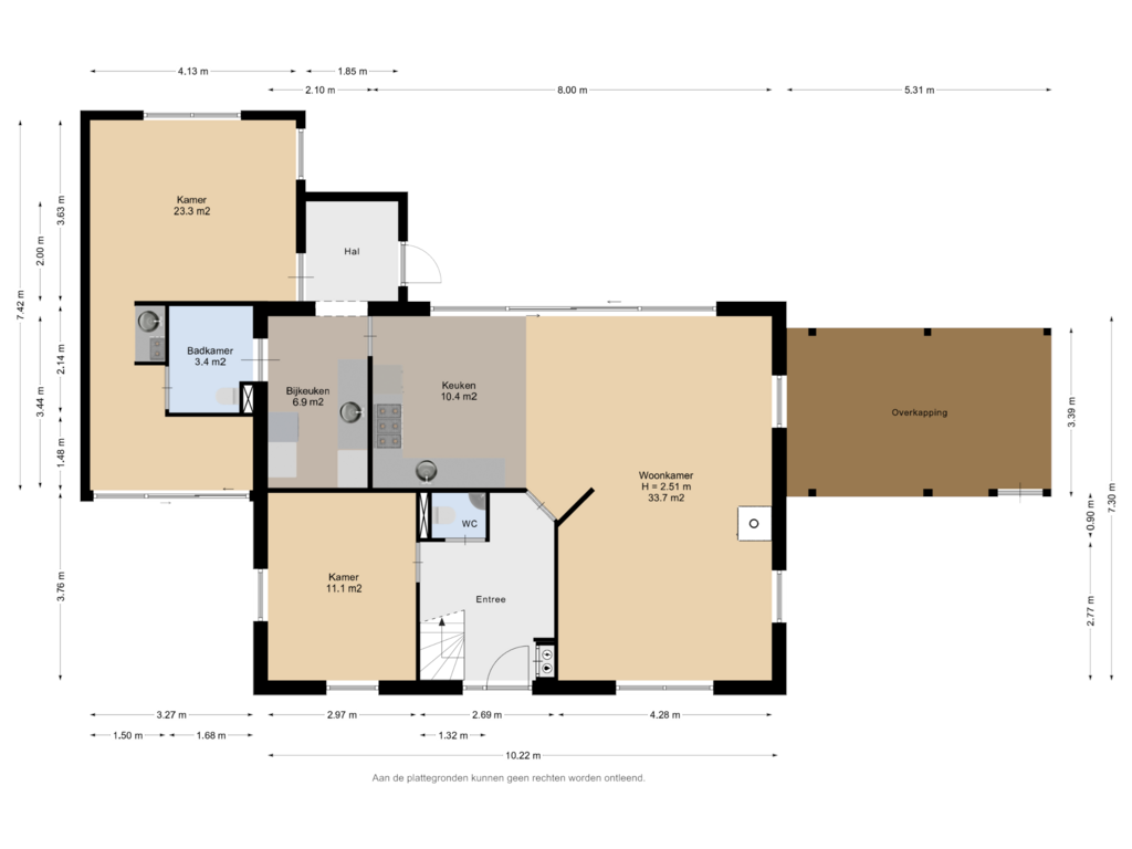 View floorplan of Begane Grond of de Seine 13