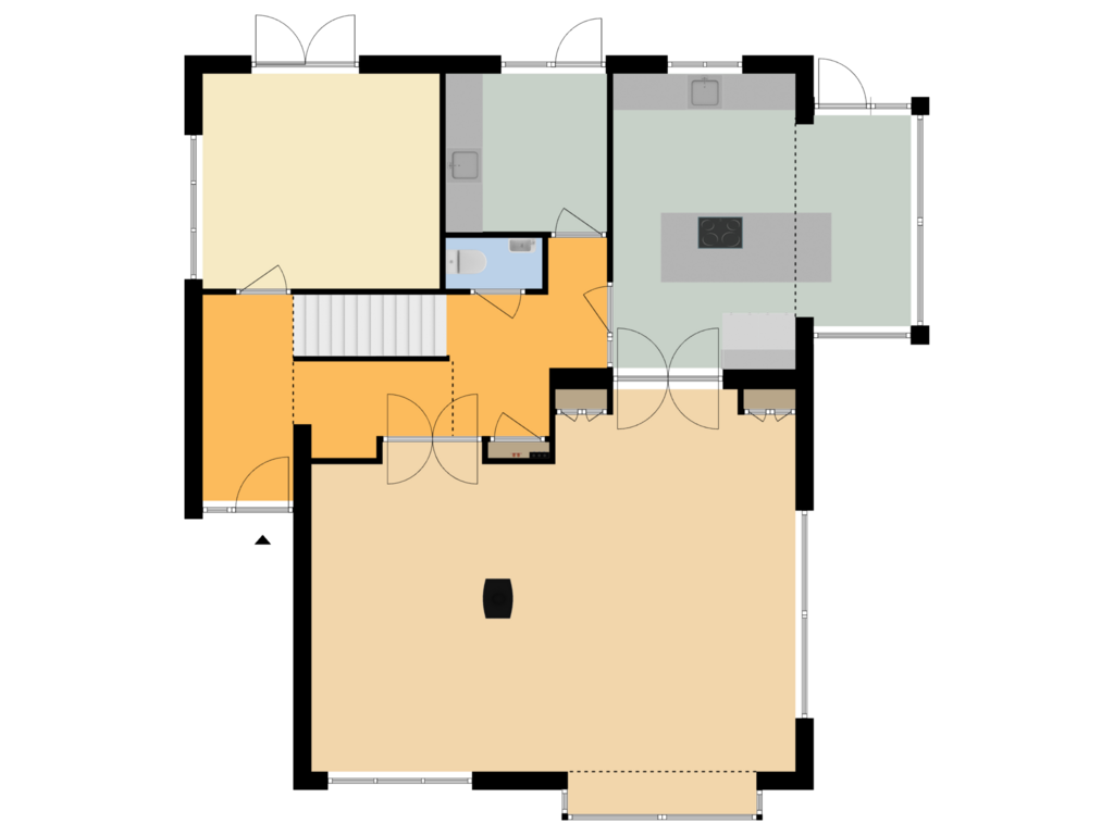 Bekijk plattegrond van BEGANE GROND van Pastoor Rientjesstraat 45