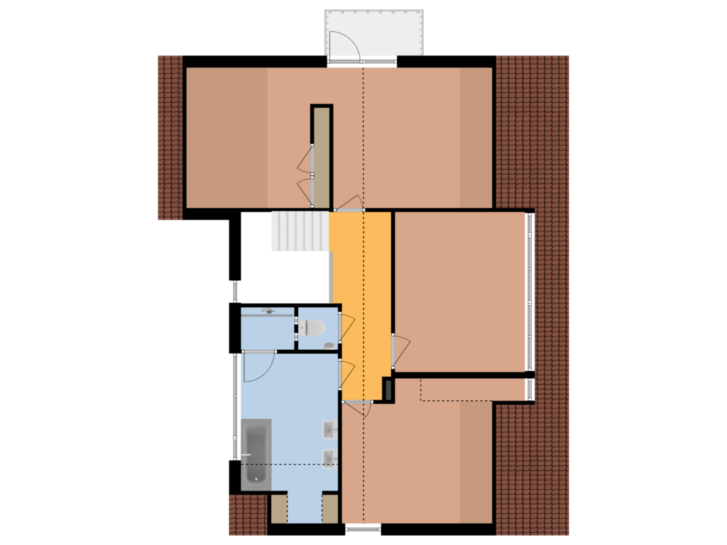 Bekijk plattegrond van EERSTE VERDIEPING van Pastoor Rientjesstraat 45