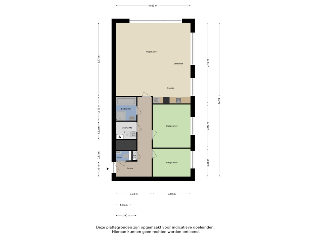 View floorplan of Appartement of Winkelcentrum Woensel 207