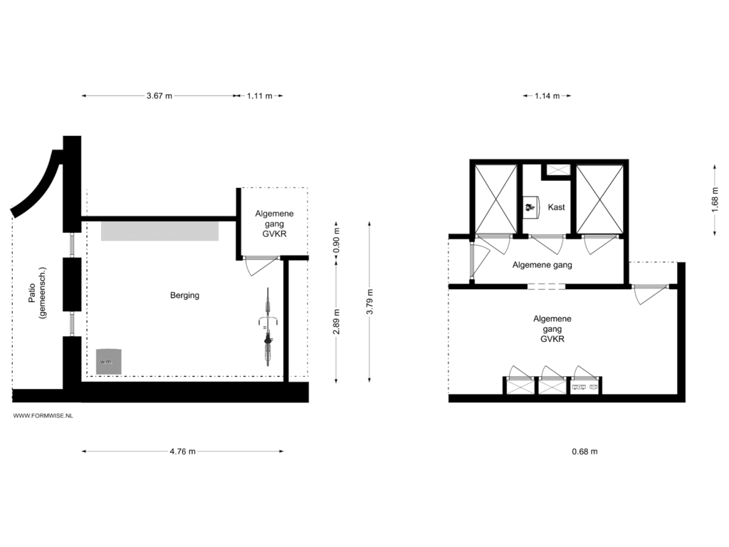 Bekijk plattegrond van SOUTERRAIN van Keizersgracht 71-HLV