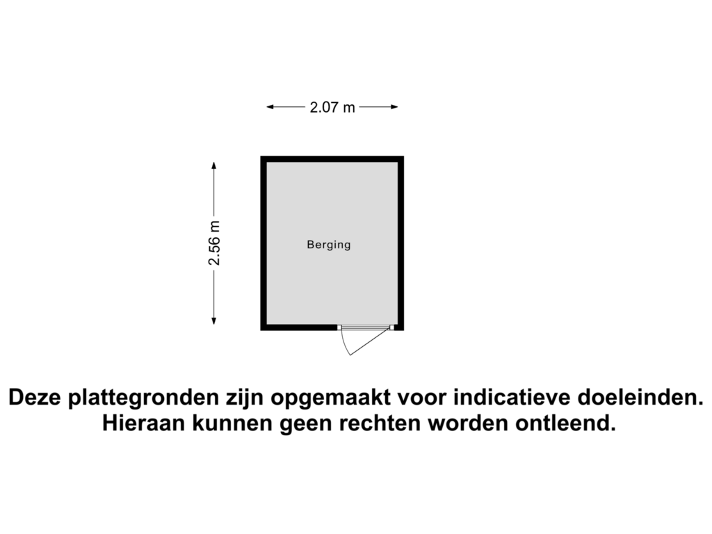 View floorplan of Berging of De Arc 29