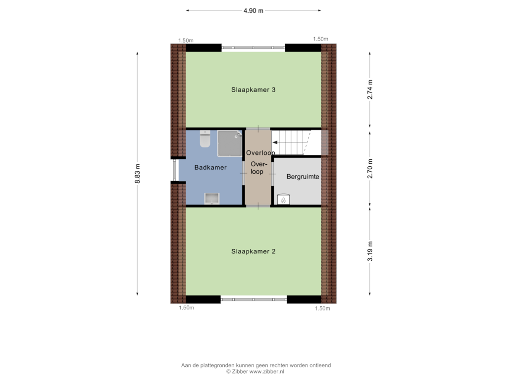 Bekijk plattegrond van Eerste verdieping van Salomonsakker 25