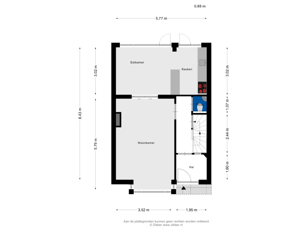 Bekijk plattegrond van Begane Grond van Burghplein 15