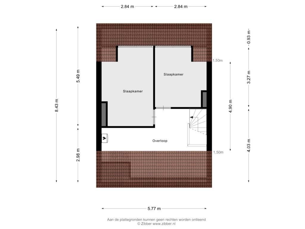 Bekijk plattegrond van Tweede Verdieping van Burghplein 15