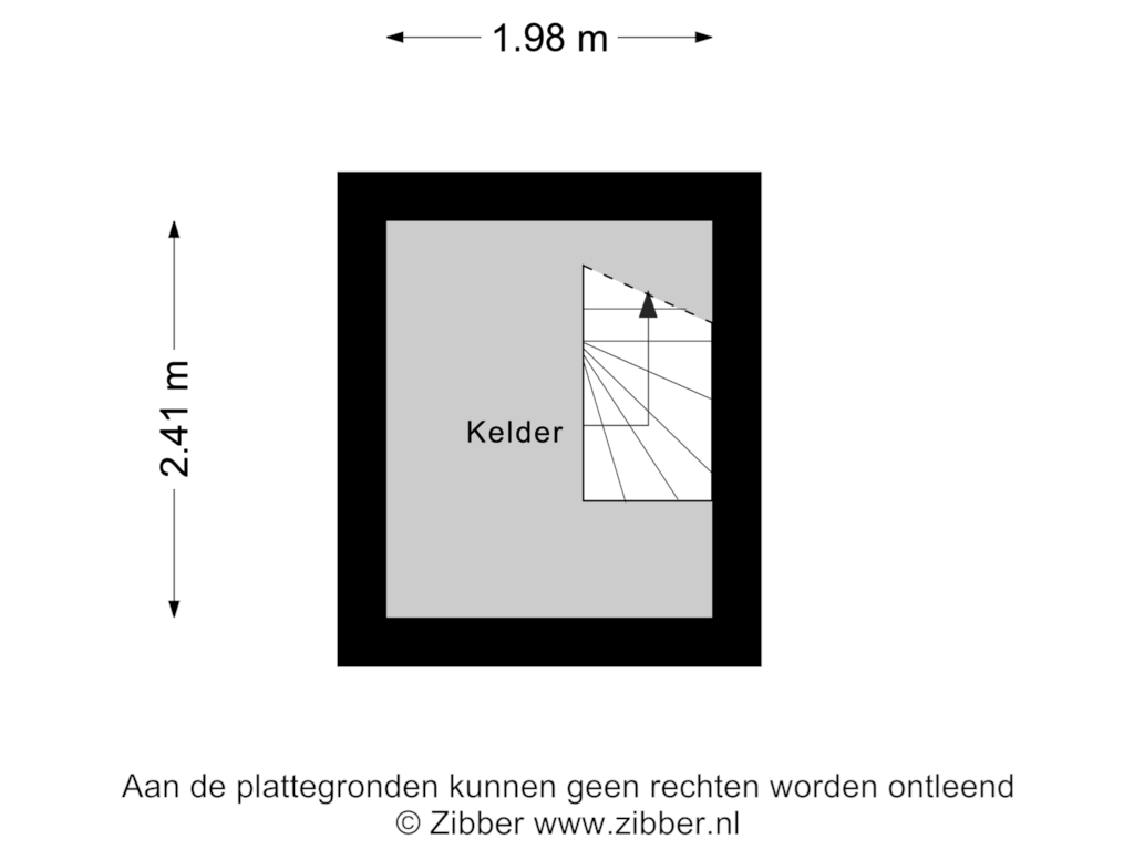 Bekijk plattegrond van Kelder van Burghplein 15