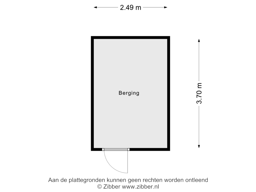 Bekijk plattegrond van Berging van Burghplein 15