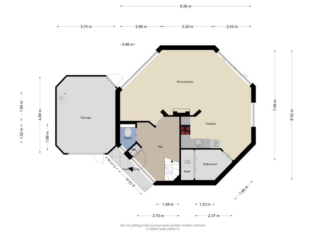 Bekijk plattegrond van Begane Grond van Boveneindselaan 102