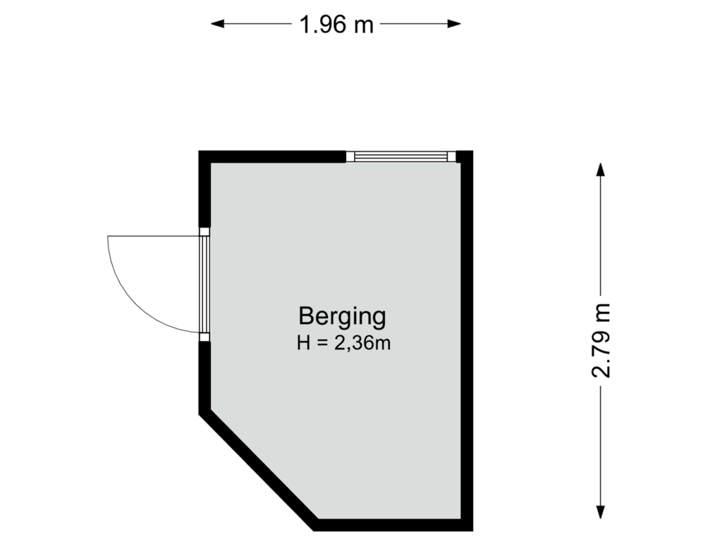 View floorplan of Berging of Merellaan 57