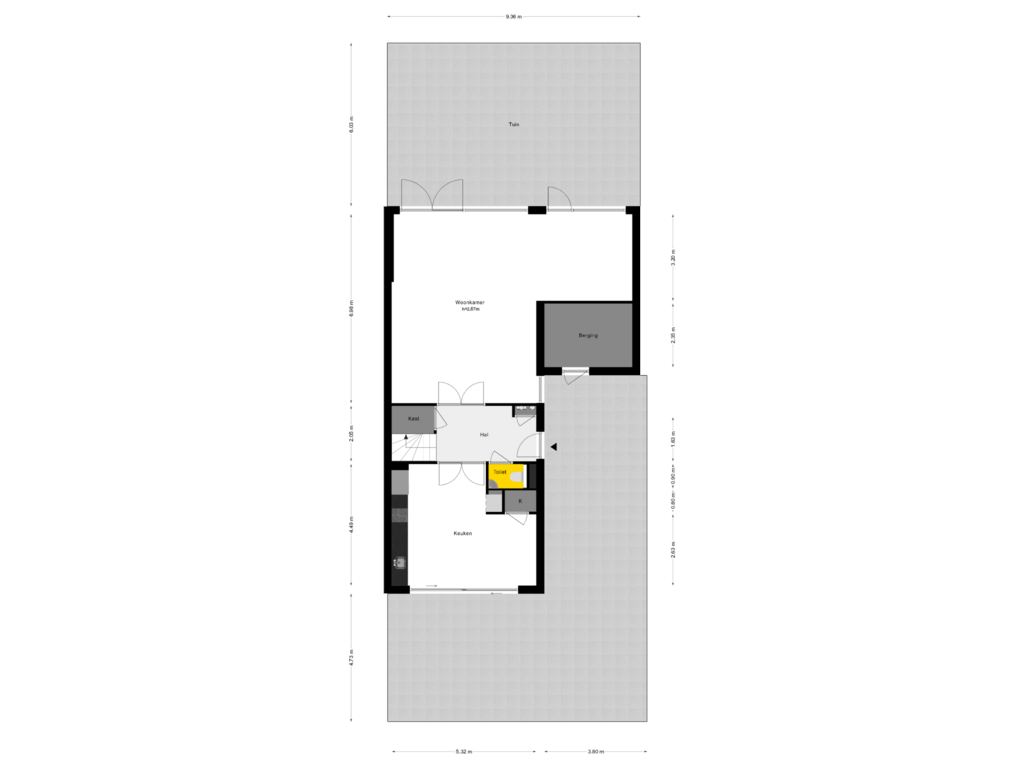 View floorplan of Perceel of Windhaak 53