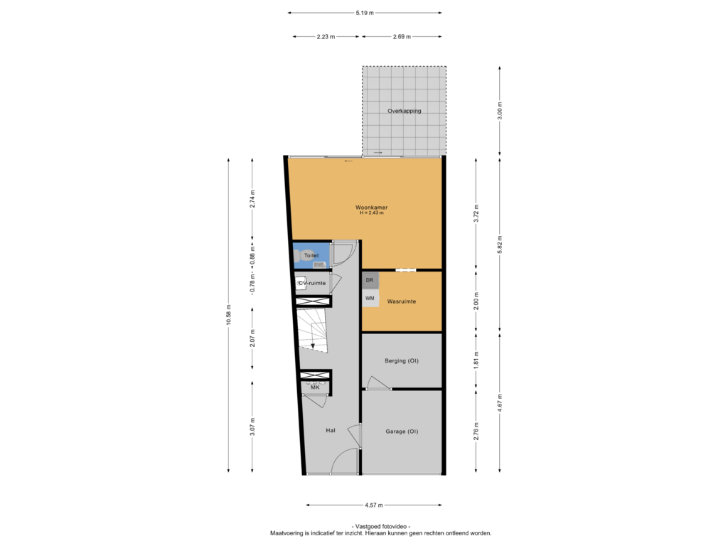 Bekijk plattegrond van Begane grond van Galicië 9