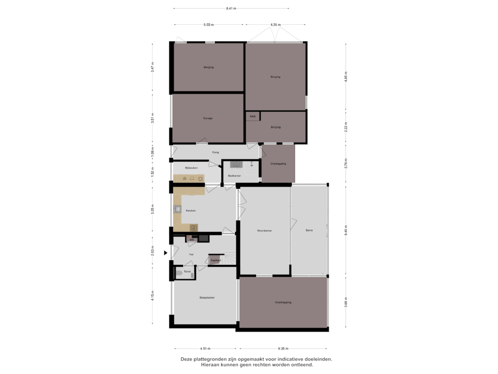 Bekijk plattegrond van Begane Grond van Hogendijk 12