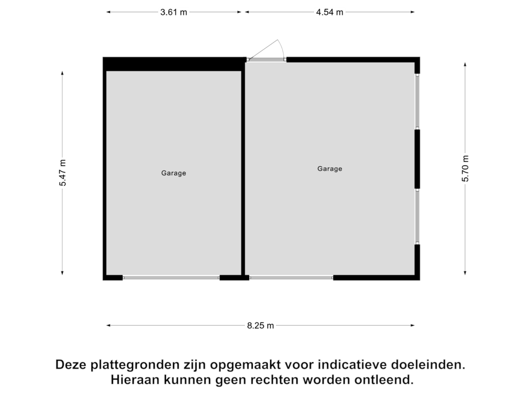 Bekijk plattegrond van Garage 2 en schuur 2 van Hogendijk 12