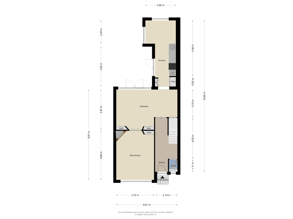 Bekijk plattegrond van Begane grond van Schout de Roijstraat 24