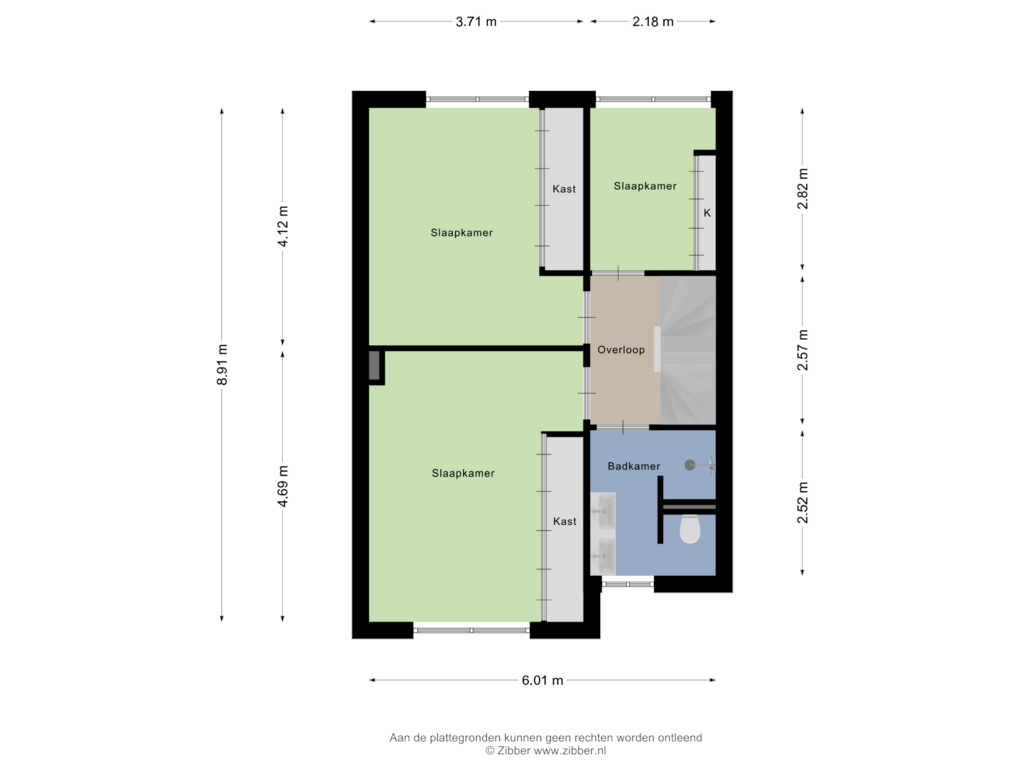 Bekijk plattegrond van Eerste Verdieping van Schout de Roijstraat 24