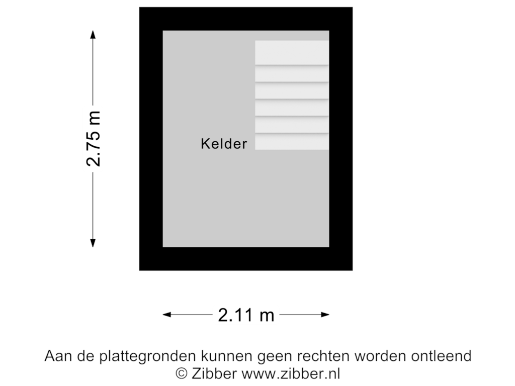 Bekijk plattegrond van Kelder van Schout de Roijstraat 24