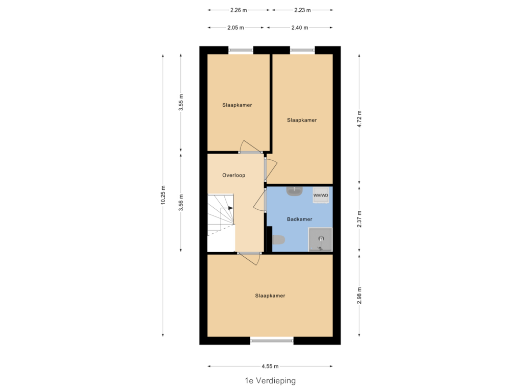 Bekijk plattegrond van 1e Verdieping van Jan Grijseelspad 18