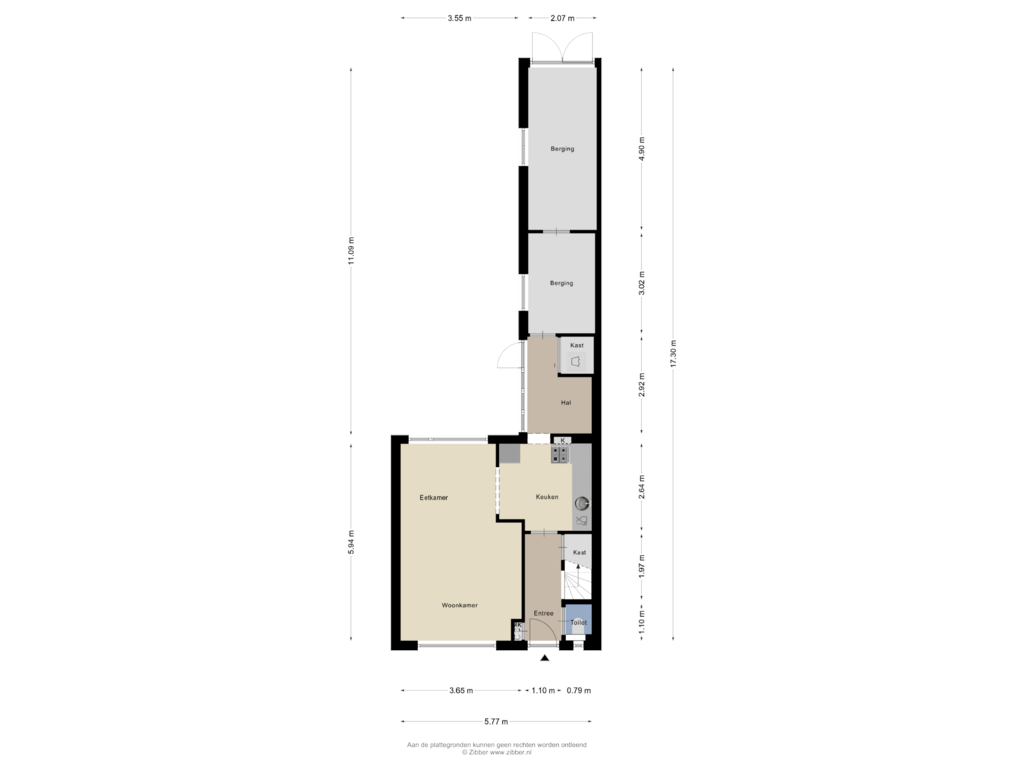 Bekijk plattegrond van Begane Grond van Vogelschorstraat 18