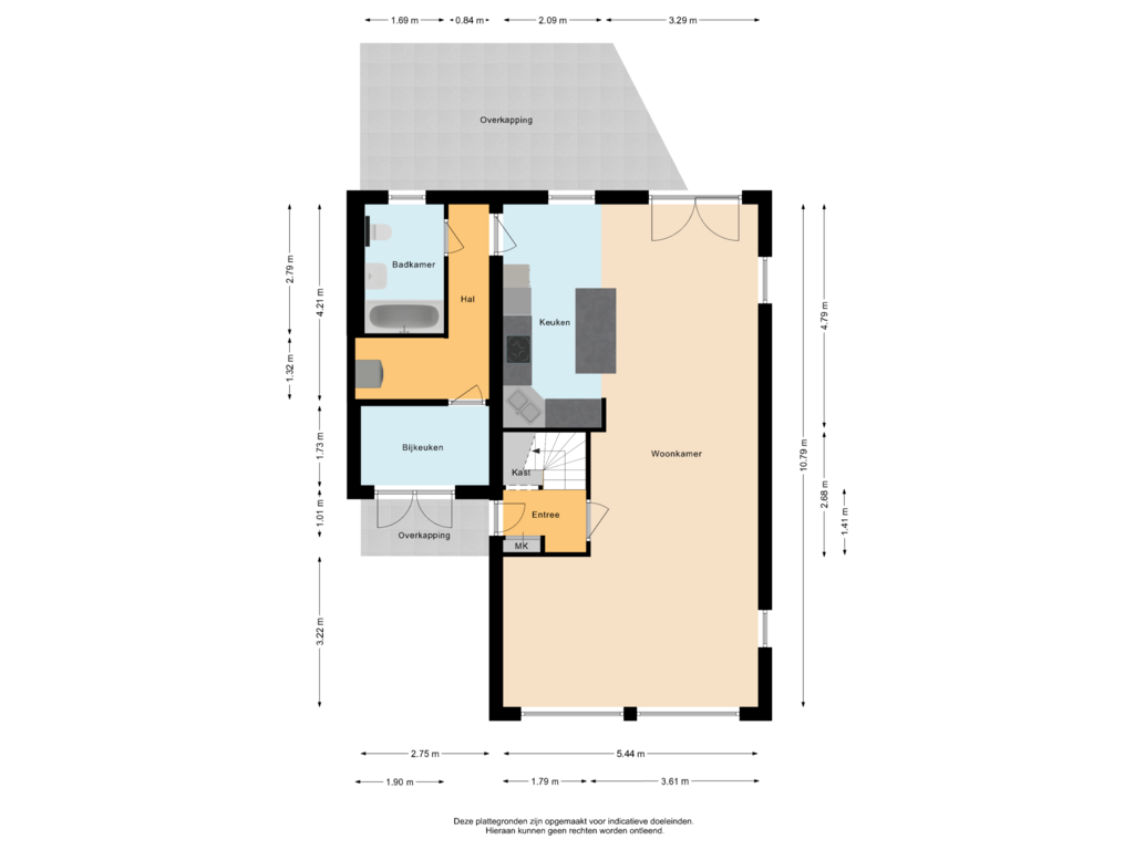 Bekijk plattegrond van Begane grond van Dopheidestraat 11