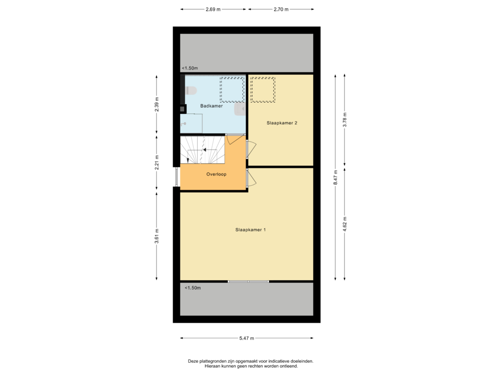 Bekijk plattegrond van Eerste verdieping van Dopheidestraat 11