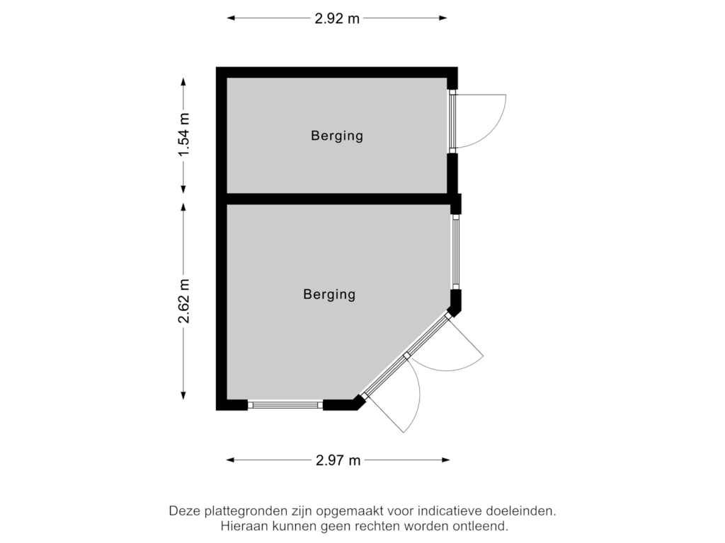 Bekijk plattegrond van Berging van Dopheidestraat 11