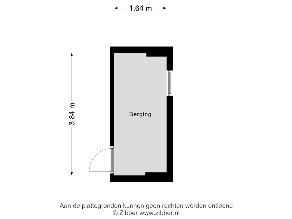 View floorplan of Berging of Hendrik Tollensstraat 128