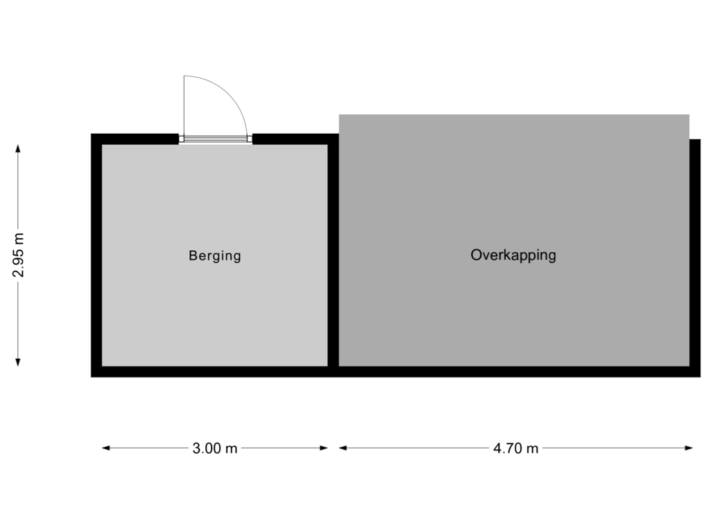 View floorplan of Berging of Kerksingel 39