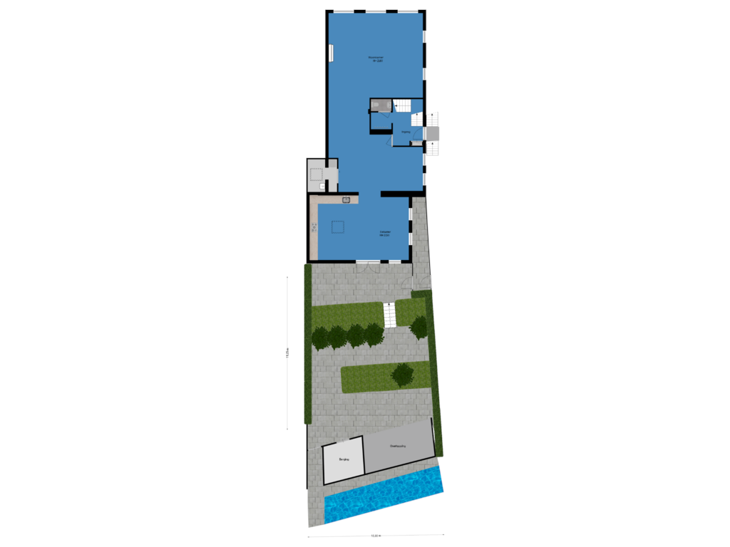 View floorplan of Tuin of Kerksingel 39