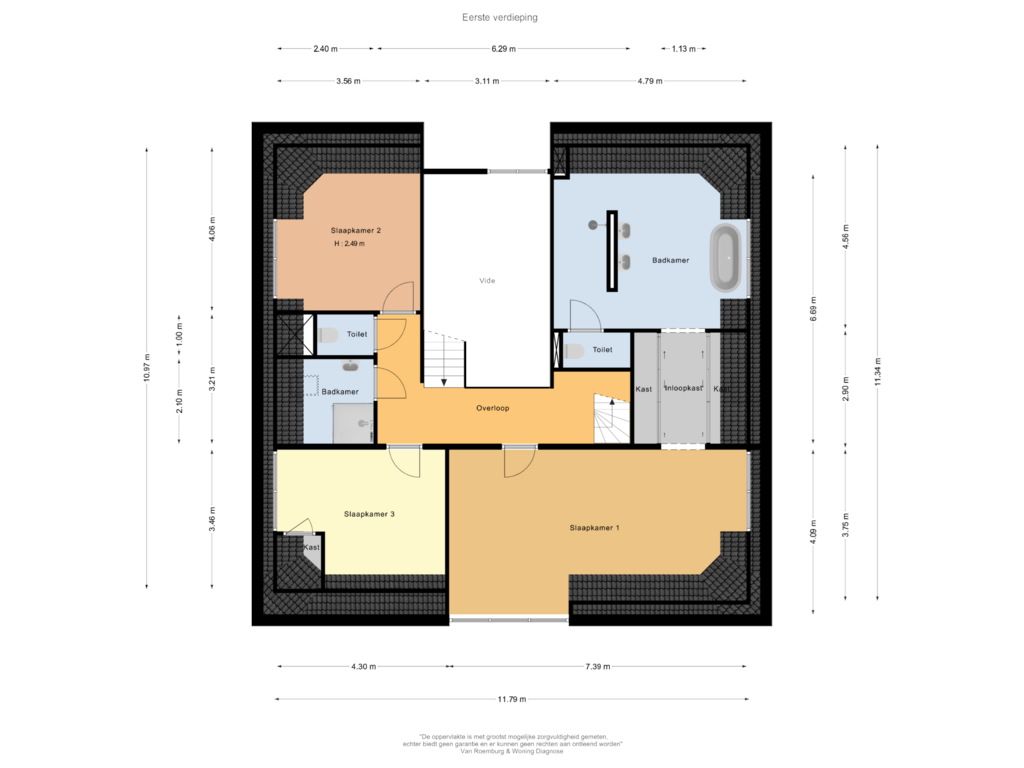 View floorplan of Eerste verdieping of Bangert 60