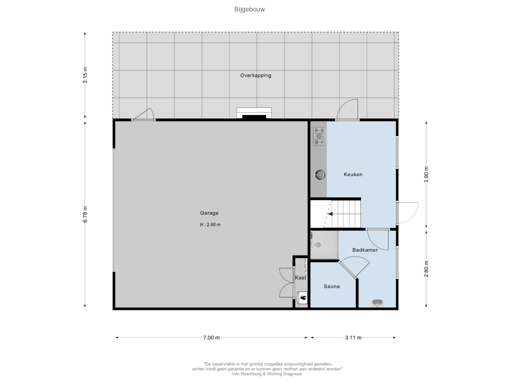 View floorplan of Bijgebouw of Bangert 60