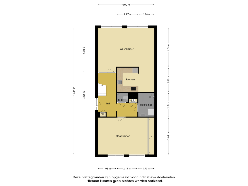 Bekijk plattegrond van 1e verdieping van Stationsstraat 26