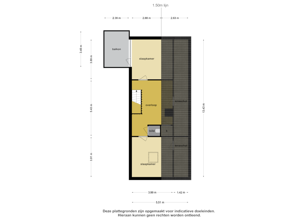 Bekijk plattegrond van 2e verdieping van Stationsstraat 26