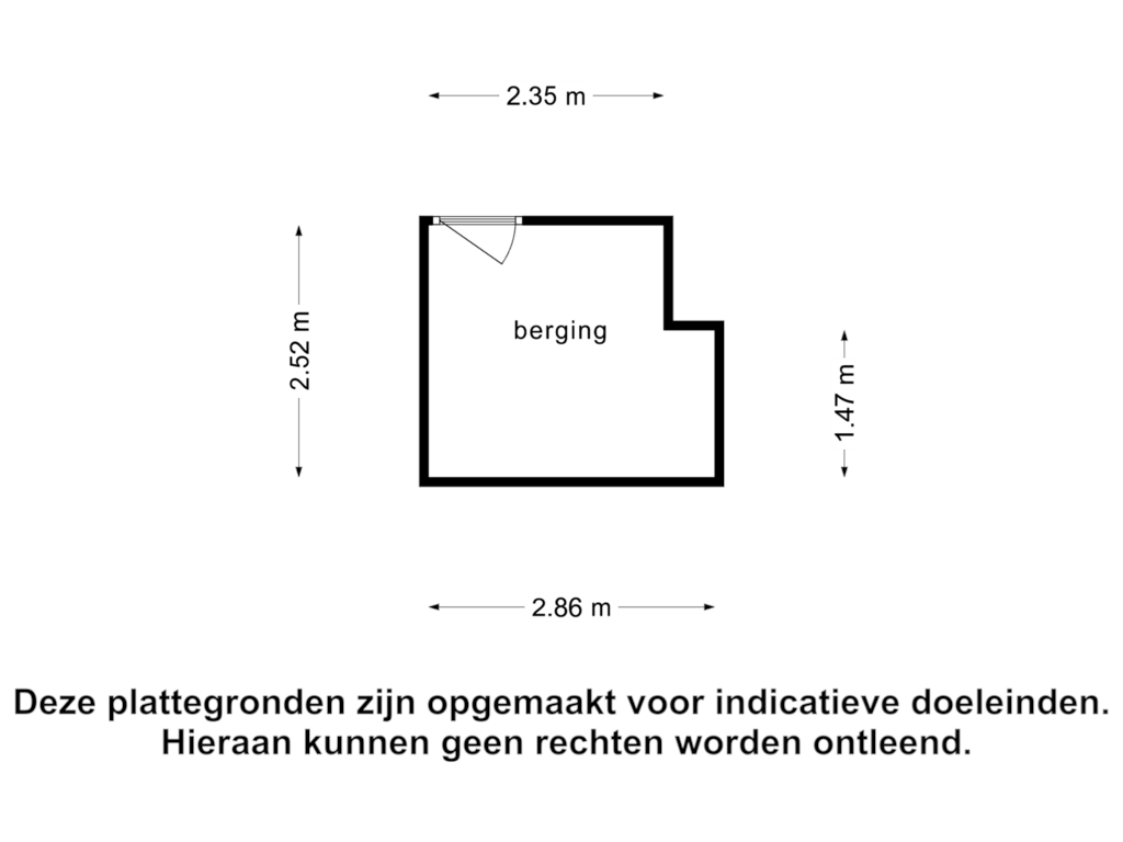 Bekijk plattegrond van berging van Stationsstraat 26