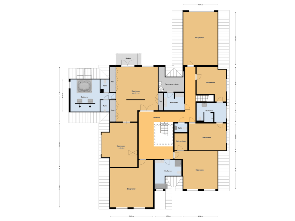 Bekijk plattegrond van Verdieping van Baambrugse Zuwe 141-B