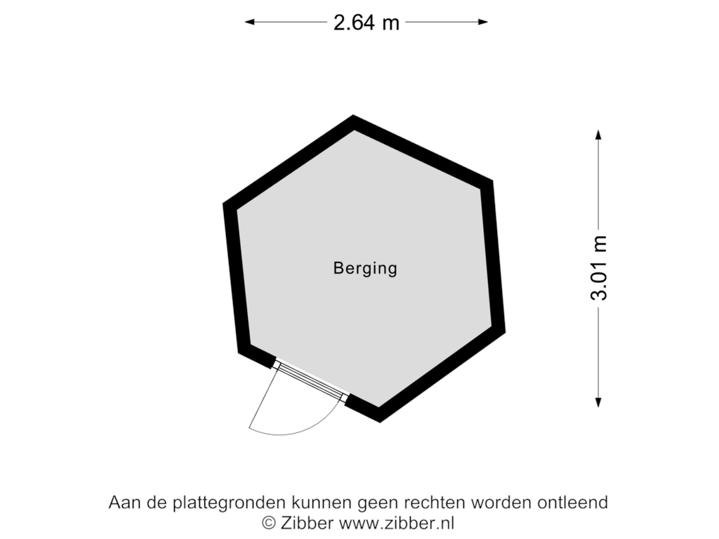 Bekijk plattegrond van Berging van Baltinksweg 9