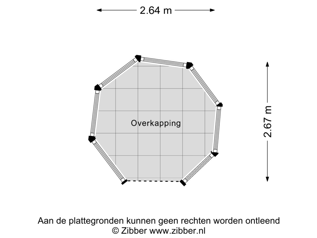 Bekijk plattegrond van Overkapping van Baltinksweg 9