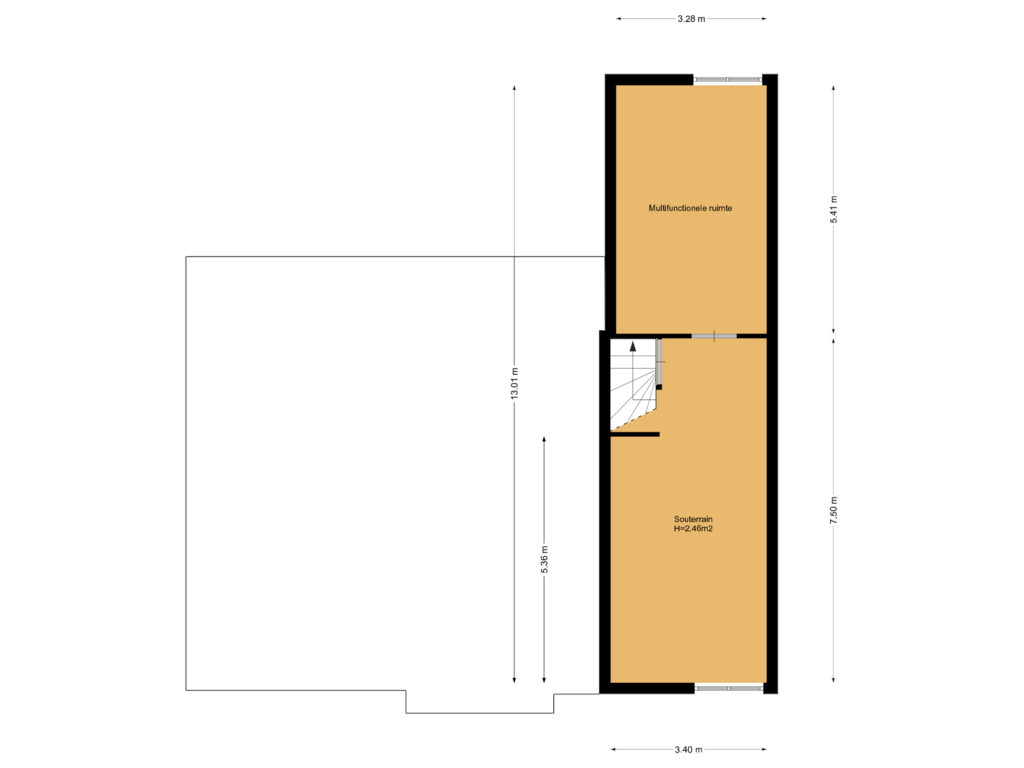 Bekijk plattegrond van Souterrain van Sterreboslaan 6