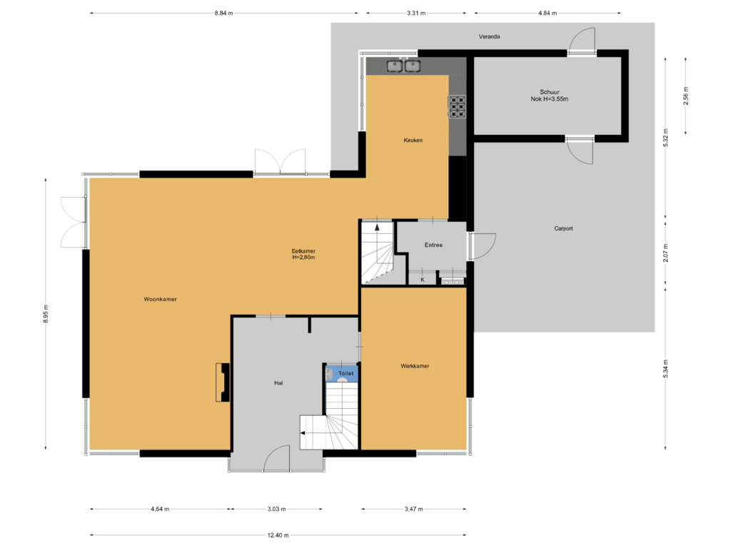 Bekijk plattegrond van Begane grond van Sterreboslaan 6