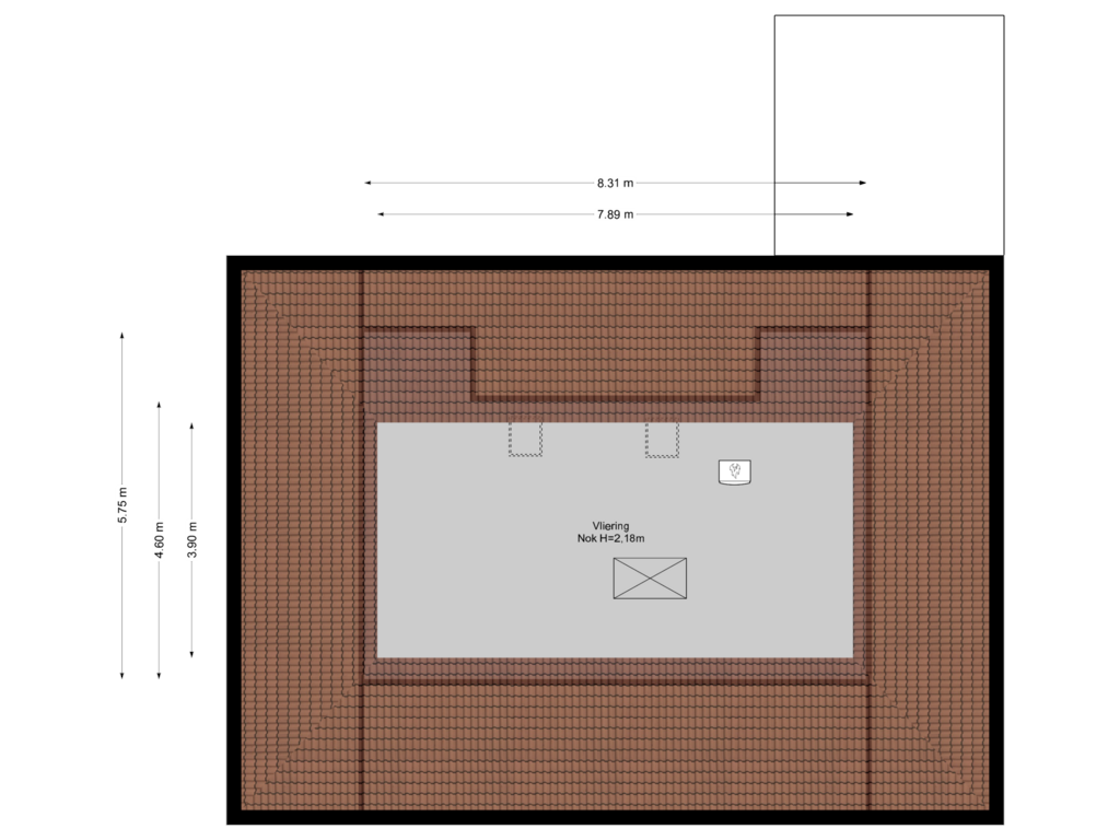 Bekijk plattegrond van Vliering van Sterreboslaan 6