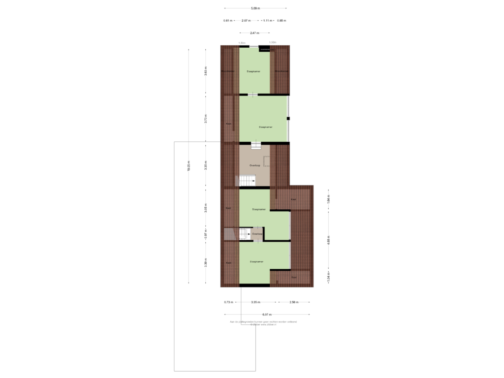 View floorplan of Eerste Verdieping of Hogestraat 11