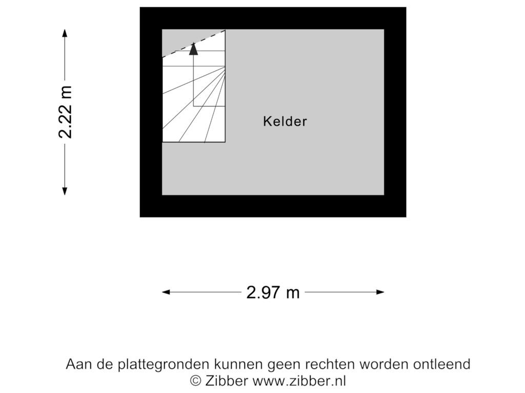 View floorplan of Kelder of Hogestraat 11