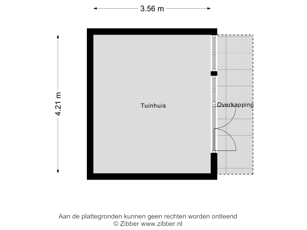 View floorplan of Tuinhuis of Hogestraat 11