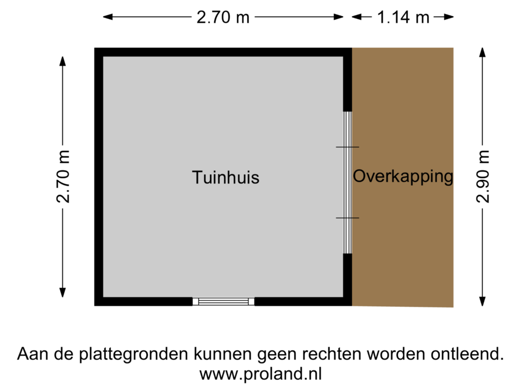 Bekijk plattegrond van Tuinhuis van Korfstraat 1