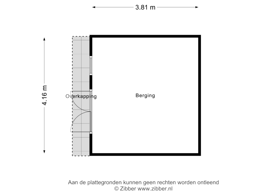 View floorplan of Berging of Bakhuisweg 4-A