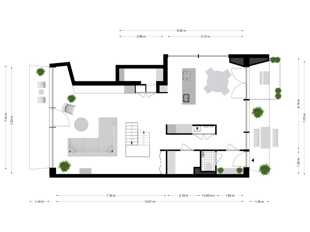 Bekijk plattegrond van Begane_grond van Houthavenkade 85